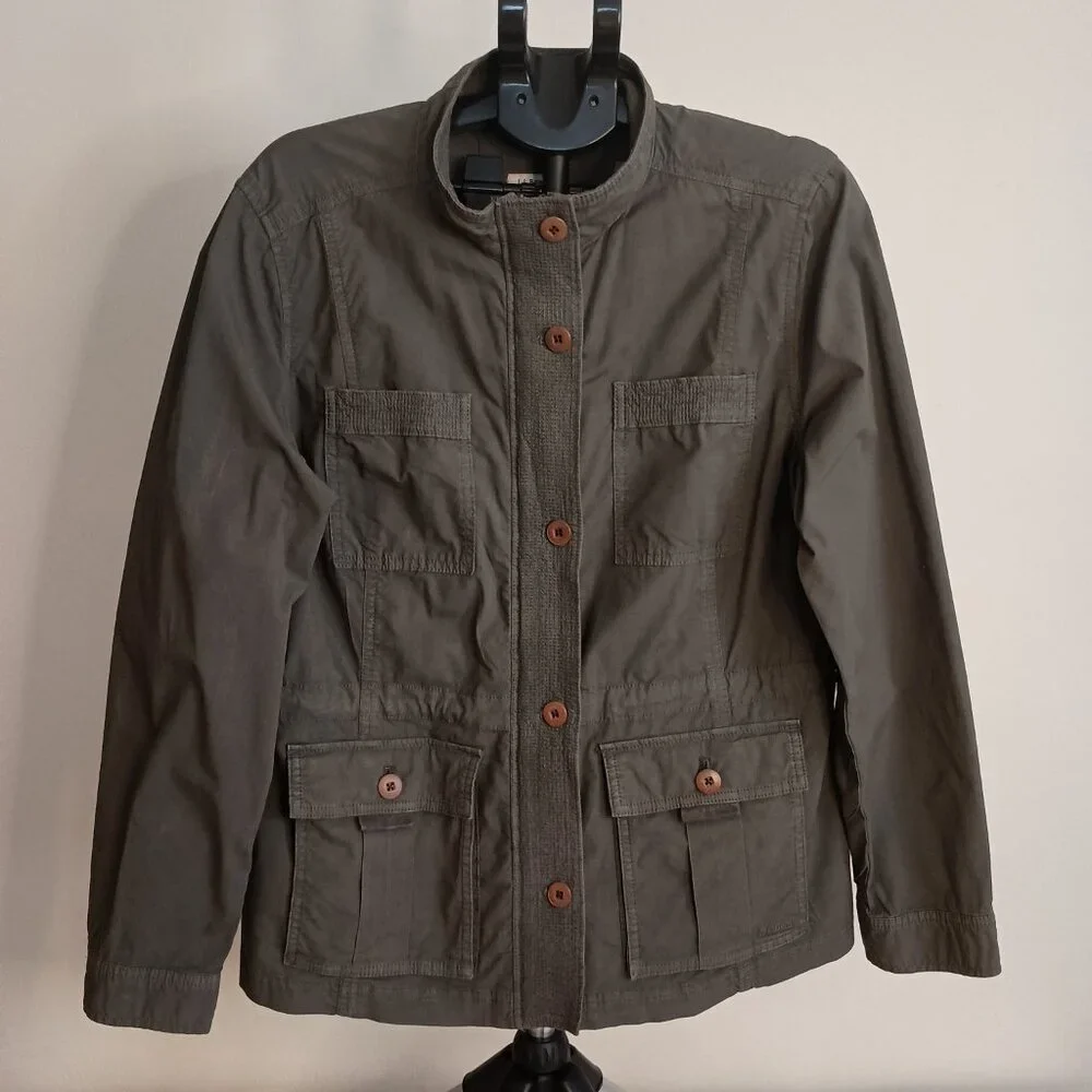 L.L. Bean Olive Green Utility Jacket Item ID 505030 Women’s M - Picture 16 of 16